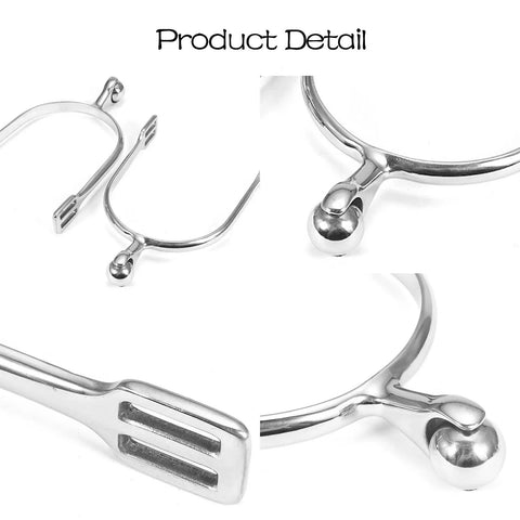 Stainless Steel Horse Spurs With Roller Ball For Training Durable Spurs For Men And Women Riders Smooth Rolling Ball