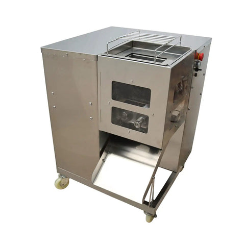 Industrial Dual-Motor Shredded Meat Cutting Machine Floor-Mounted Food Grinder With 4mm Cutter 110V 800kg Per Hour