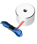 12V DC Electric Lifting Magnet Electromagnet Solenoid For Assembly Line Use, 200N Peak Lift, 150N Holding Force, silver tone