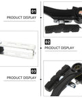 Two Set Bike Brake Kit For Road And Mountain Bikes, Aluminum Calipers, Durable Rubber Pads, Easy Install, Close-up Parts View