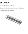 Features of 4mm X 25mm Slotted Spring Pin 20 Pack Heavy Duty Stainless Steel Roll Pin Dowel For Home Workshop And Machinery Beefy Fastener Silver 304 Stainless Steel Finish