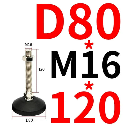 Durable Nylon Adjustable Threaded Leveling Feet With Swivel Base For Furniture Legs Built To Last Heavy Duty Articulating Design