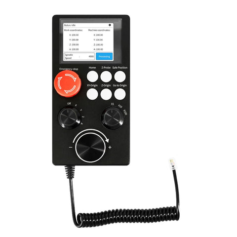 Beefy Cnc Handwheel Offline Controller With Lcd Screen And Manual Pulse Generator, G Code Compatible Plug And Play setup for routers.