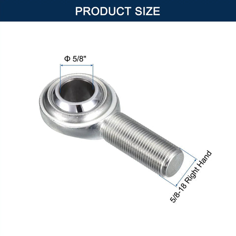 Built Tough Heavy Duty Rod End Bearings And Heim Joints Featuring 5/8 Inch Bore With Right Hand Male Threads And Solid Jam Nuts for suspension.