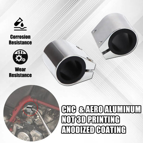 Beefy 1 Inch Exhaust Sleeve Clamp Band Set, High Temp Muffler Seal Kit, 2 Pack For Yamaha Banshee 1987-2006 And Any 1 Inch ID Exhaust Pipes