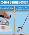 Heavy Duty Stainless Steel Sand Scoop For Metal Detecting With Long Handle Beach Treasure Hunting Kit in 2-in-1 design