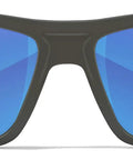 Dope Captivate Polarized Sunglasses With Blue Mirror Lenses And ANSI Z87 Safety For Men And Women UV Eye Protection For Shooting Fishing And Biking Black Frames