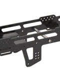 Dope LCG Carbon Fiber Chassis Frame For Axial SCX24 6x6 RC Crawler Upgrade shown from side detailing cutouts and center axle cover.