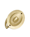 Solid Brass Vintage Drop Ring Pulls Set 2 Pack For Drawers Dresser Cupboards Wardrobes And Kitchen Cabinets With Single Hole Design
