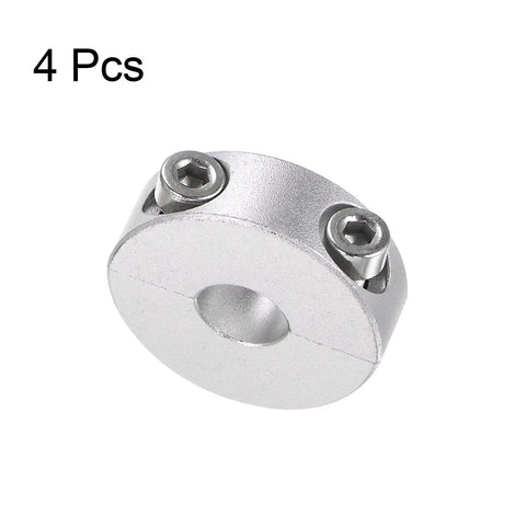 Beefy Double Split Shaft Collar Set For 10mm Shaft Clamp On 30mm Outer Diameter 10mm Wide 4 Pack Set Screw Stoppers