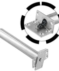 Concealed Tubular Door Closer With Quiet Auto Close for Internal Doors Up To 50kg, left or right swing, in slick silver finish