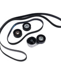 Heavy Duty Belt Tensioner And Idler Pulley Kit Perfect For Maserati Ghibli Levante Quattroporte 3 Liter V6 Turbo Engine Quick Install No Hassle Direct Bolt Up Replacement Part Number 278950 278940 286570 243857, belt and pulleys