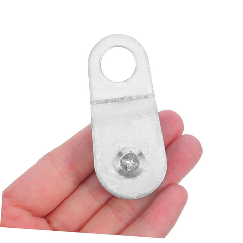 12 Pack Beefed Up Bearing Pulley Block Wheels For 6mm Wire Rope Load Lifting Cable Guide Pulley With Swivel Rope Roller For Outdoor Material Handling And Load Movement, silver aluminum 66x28mm