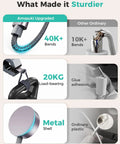 Comparison table highlighting the sturdiness of All In One Travel Charging Dock For Watch And Phone With 3 In 2 Cable, Six Charging Ways.