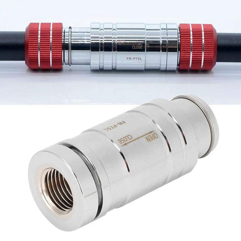 Brass Drain Valve With G1/4 Internal Thread For PC Water Cooling System showing tight seal and easy flow control design.