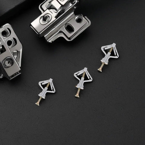 Heavy Duty Drywall Anchors Kit With 50 Sets Butterfly Anchors For Hollow Walls Screws Included Self Drilling Design