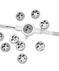 Heavy Duty Screw Thread Tap Die Set With Machined Teeth For Mechanical Manufacturing Gear Up Your Workshop With Top Tier High Hand Tools That Hit Hard And Deliver Perfect Threads Every Time On Any Metal Job You Got. M7-M12 steel set