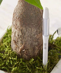 Sustee Aquameter 4 Pack Leave In Plant Soil Moisture Sensor For Pots White Medium Size Lets You Track Water Needs In The Soil For 3.5 To 6 Inch Pots Without Guessing, white sensor in moss