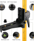 Pro Grade Telescoping Laser Level Pole With Tripod And Mount, 12 Foot Reach For Rotary And Line Lasers, includes adapters and features