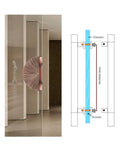 Black Half Moon Door Handles Double Sided Push Pull Bar For Barn And Glass Doors Modern Sliding Door Hardware Diagram