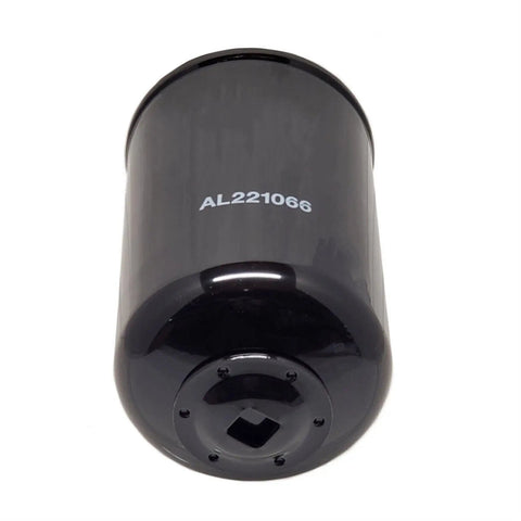 Black hydraulic oil filter AL221066, part of the Beefy Hydraulic Oil Filter Replacement for AL221066 and AL77061 with plug and play install.