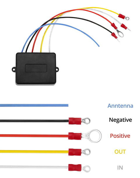 Wireless Winch Remote Control Kit for Trucks ATVs SUVs Jeeps No Fuss Setup With 12V 250A Solenoid Relay Contactor wiring diagram