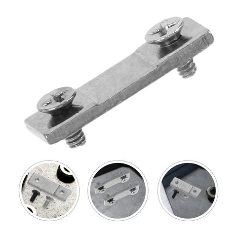 10 Sets Vernier Caliper Clamp Plate Set With 9mm Hole Spacing Metal Dial Caliper Spare Parts Kit With Screws DIY Quick Repair Upgrade For Precision Measuring Tools Pro Grade, metal clamp plate with screws