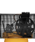 Top view of 80 Gallon Vertical Air Compressor With 2 Stage Oil Lubricated Pump Heavy Duty Workhorse 240V Induction Motor 175 Max PSI