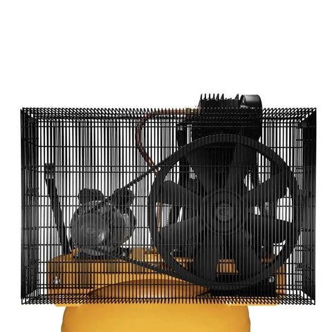 Top view of 80 Gallon Vertical Air Compressor With 2 Stage Oil Lubricated Pump Heavy Duty Workhorse 240V Induction Motor 175 Max PSI