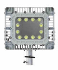 Heavy Duty Solar Led Area Light 150W Hazardous Location C1d2 C2d1 Certified top view showing LED lights and slip yoke mount