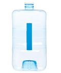 Front view of the 3-Gallon BPA-Free Water Storage Container With Screw-On Cap, Durable Stackable Plastic Unit For Home Use Or Emergency Prep.