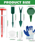 Mini Seed Spreader Set With Gloves 6 Piece Handheld Seed Sower Kit Including Dibber And Trowel For Tiny Seeds Product Dimensions