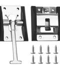 304 Stainless Steel RV Door Latch And Camper Door Holder For Travel Trailers Cargo Campers Black Finish Durable And Easy To Install
