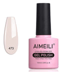 Ultra Gloss Dope Gel Nail Polish Soak Off UV Nail Gel Nude Pink Bottle with swatch, Hema Free, 10ml