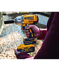 Tool Connect 20V Max Connector For Last Seen Location And Quick Jobsite Assignment Super Handy Pairing Real Time Tracking And User Management For Your Power Tools attached to a drill on a job site.