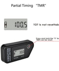 Vibration Activated Digital Hour Meter Self Powered Wireless Resettable Job Timer With User Lock For Generator Lawn Mower Motor Marine ATV And Gear That Vibrates At Work, black digital display