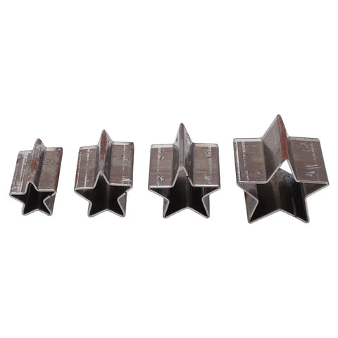 Leather Die Set For Cutting Pentagrams In Four Sizes With Star Shape Transfer Punches Box Included, metal star dies