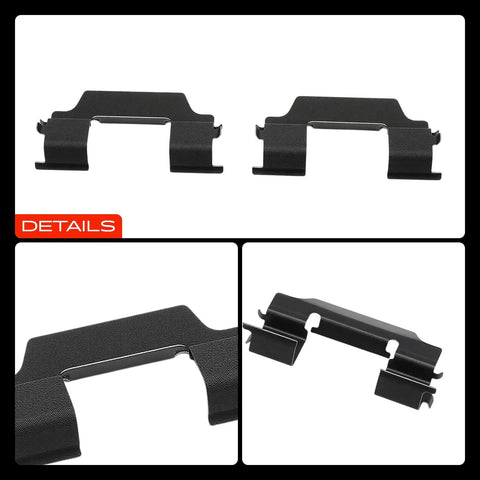 A-Premium Front Disc Brake Hardware Kit For Chevy Camaro And Cadillac Cts Srx Fits 2011-2016 Models Perfect For Tightening Those Clunky Parts And Getting Your Ride Back To Cool Street Mode. black steel brake clips