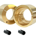 Beefed Up Bronze Upper Kingpin Bushing Rebuild Kit For GM Chevy Dodge Ford Dana 60 Knuckles Off Road Ready Easy Install Replaces OEM Nylon Cone Bushings Heavy Duty For Rock Crawling, bronze bushings and trim pipes