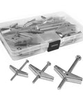 Heavy Duty Toggle Bolts And Wing Nut Kit Wall Anchors For Easy Installation In Drywall And Aircraft Maintenance Projects With Quick Install And Removal in storage case.