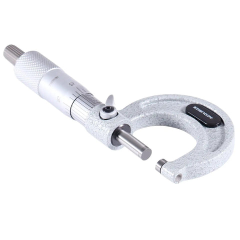 Boss-Level Precision Outside Micrometer 0-1 Inch Range With 0.0001 Inch Resolution, Carbide-Tipped Measuring Face, Ergonomic Thimble, Locking Screw, And Durable Build For Real-World Machining And High-Tolerance Work. Outside micrometer with 0-1 in range, carbide face and locking screw