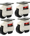 Heavy Duty Transport Casters With Adjustable Feet For Workbenches And Machinery, 4-pack swivel caster set