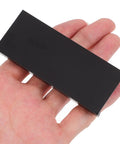 Hand holding Concealed Cabinet Handles 1 Pair Recessed Aluminum Alloy Finger Pulls Matte Black Edge Pulls For Sliding Closet Doors And Drawers