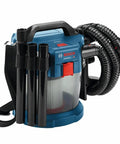 Go-To 18V Cordless Wet Dry Vacuum 2.6-Gallon Portable Shop Vac with hose and nozzles, HEPA filter, for job sites and garage cleanup