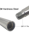 Close-up of 45# steel Pro Grade Angle Grinder Extension Shaft Kit with 5/8-11 thread for polishing.