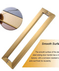 Sliding Barn Door Handle Stainless Steel Pull For Glass Shower Doors Inside And Outside Use Easy Install With Durable Finish