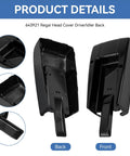 RV Awning Back End Cap For Your Camper Trailer Awnings Idler Drive Front End Cap Replacement Built Tough From Durable Plastic For Lippert And Solera Compatible Awnings Motor Housing Replacement Part. black plastic back and front end cap set for RV awnings, Lippert 643921