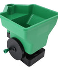 Handheld 3L Manual Lawn Spreader For Fertilizer And Salt Compact Portable Yard Care Tool with large green container