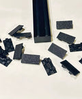 15 Piece End Caps For 2040 Aluminum Extrusion Rails 20x40mm T Slot New Design scattered around a rail showcasing snug fit