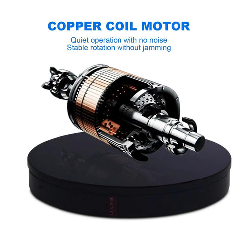 Copper coil motor showcased on a Heavy Duty 300 Lbs Motorized Rotating Display Stand For Photography And 3D Scanning.